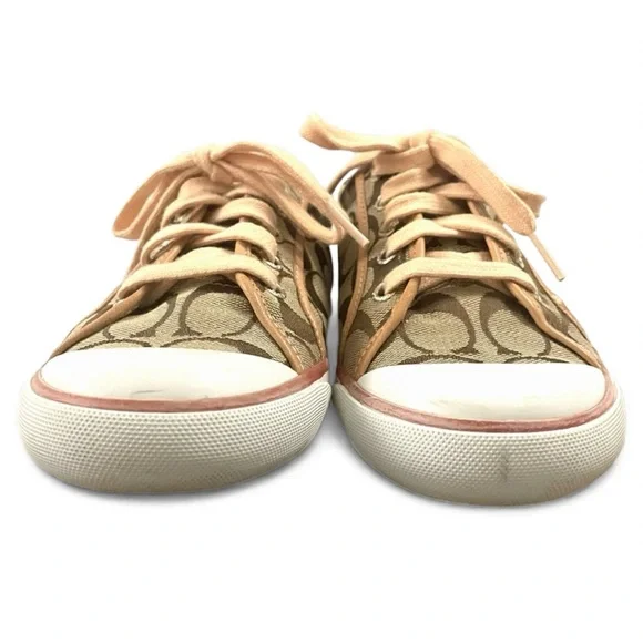 Coach Barrett Sneakers in Khaki/Natural Size 7.5 - Picture 4 of 9